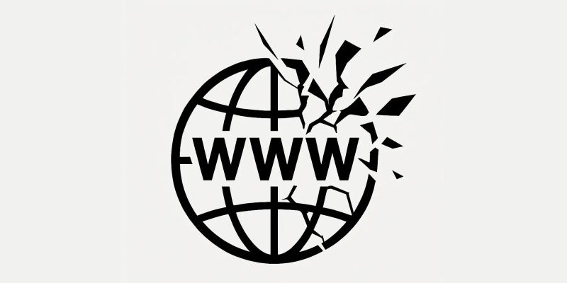 Picture of the WWW logo shattering.